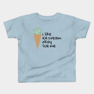 i like ice cream Kids T-Shirt